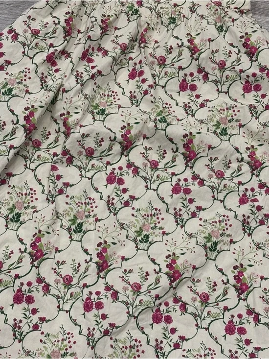 Jessica Simpson Cream Maxi Dress strapless floral garden tea party summer - Picture 2 of 7